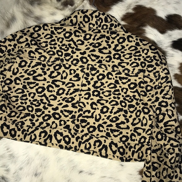Wild Leopard Cropped Jacket Fashion Statement - Picture 5 of 6